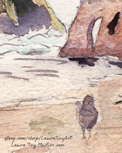 Oregon Coast Watercolor | Giclée Print