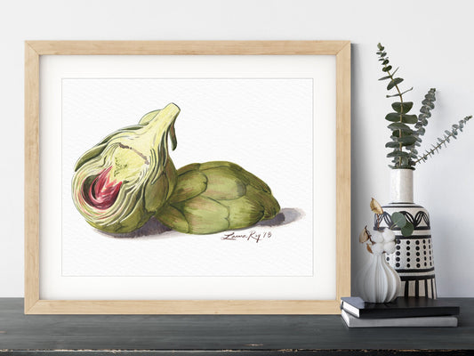 Baby Artichoke Watercolor | Giclée Print