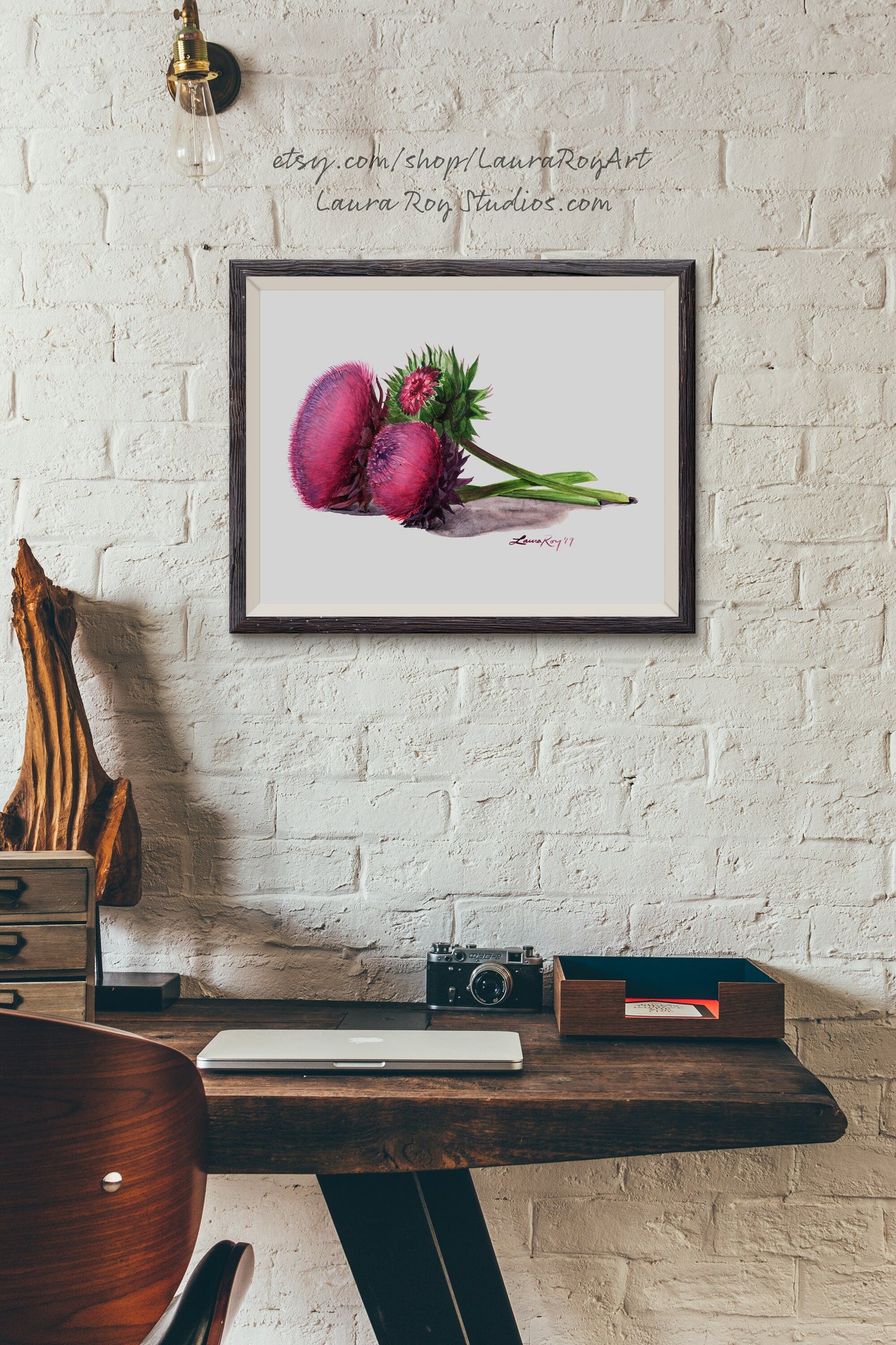 Thistle Watercolor | Giclée Print