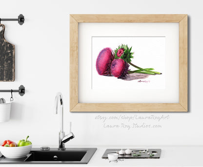 Thistle Watercolor | Giclée Print