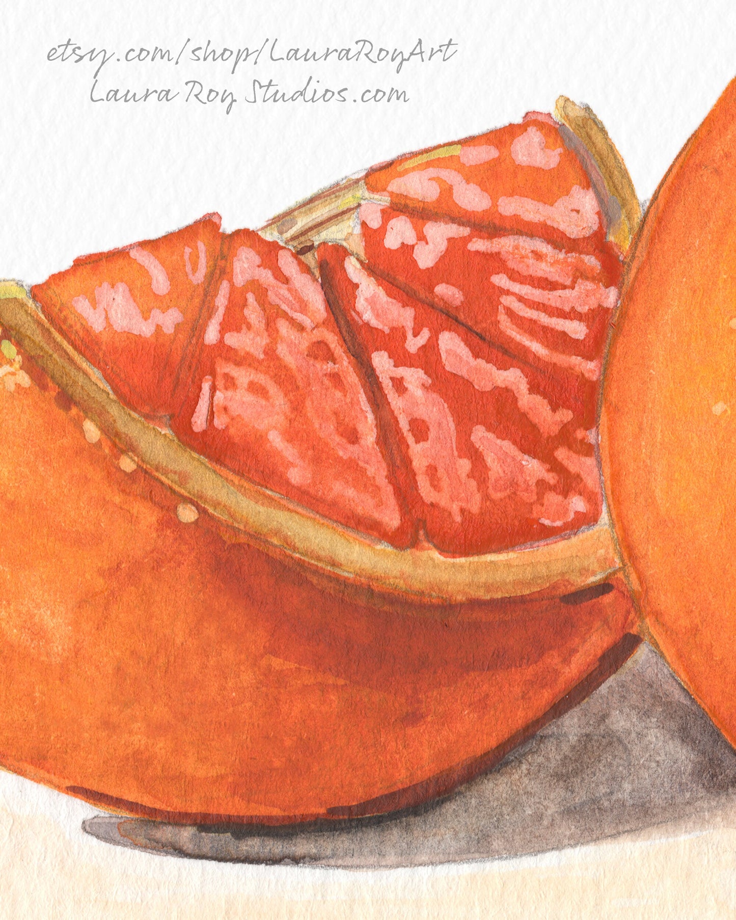 Tangerine Watercolor | Giclée Print