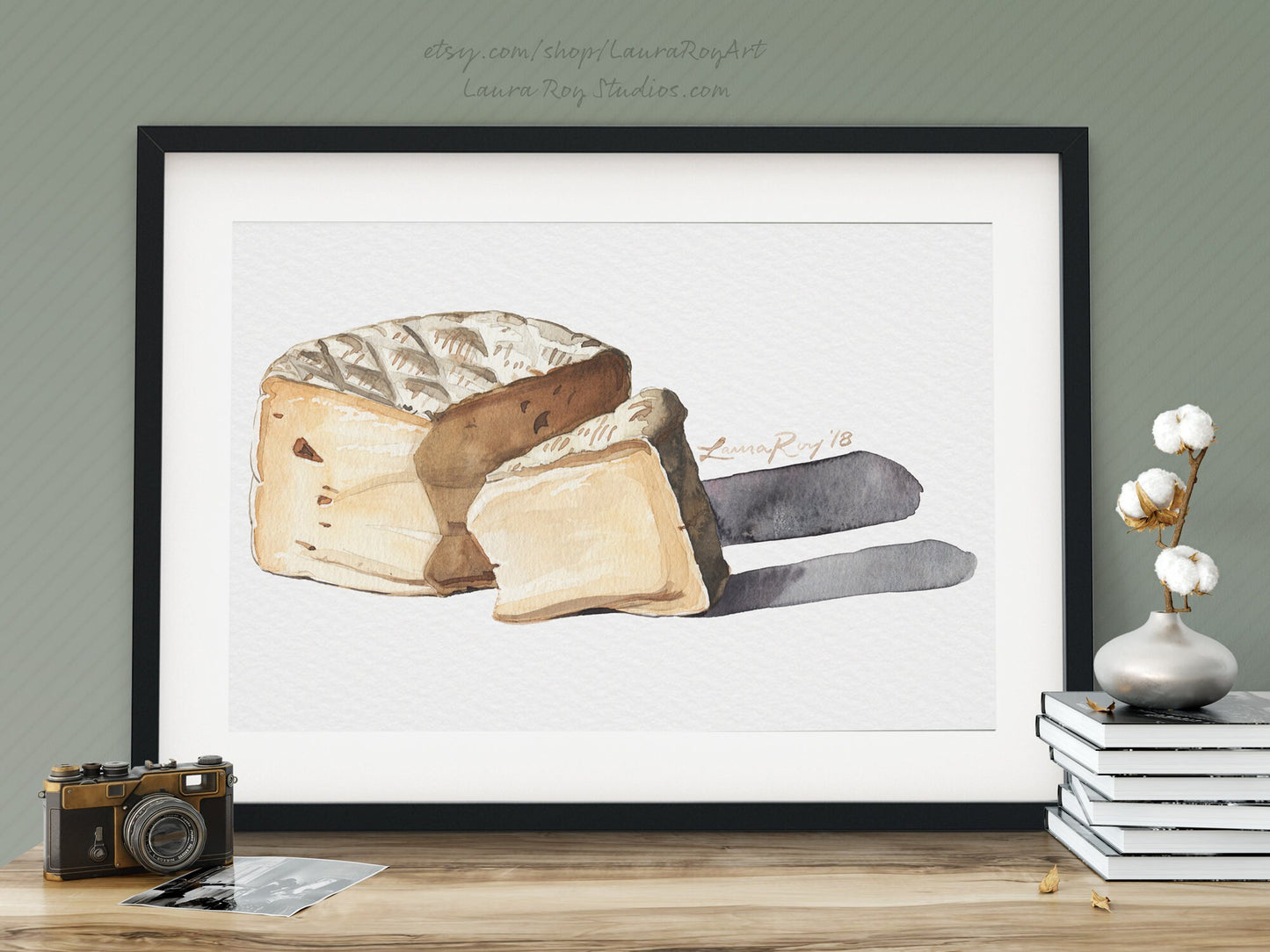 Triple Cème Soft Cheese Watercolor | Giclée Print