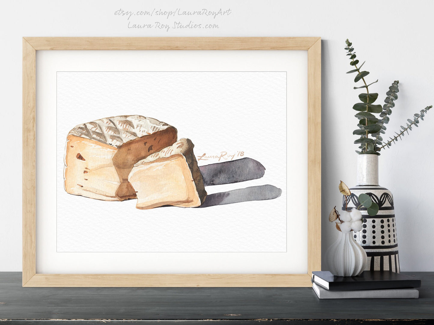 Triple Cème Soft Cheese Watercolor | Giclée Print