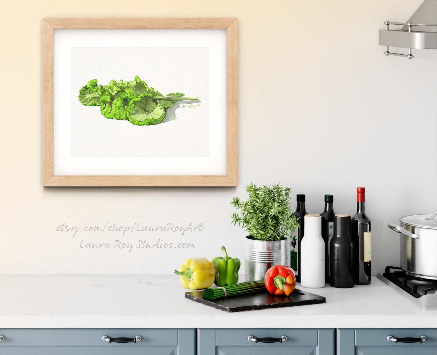 Mustard Greens Watercolor | Giclée Print