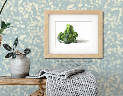 Broccoli Watercolor | Giclée Print