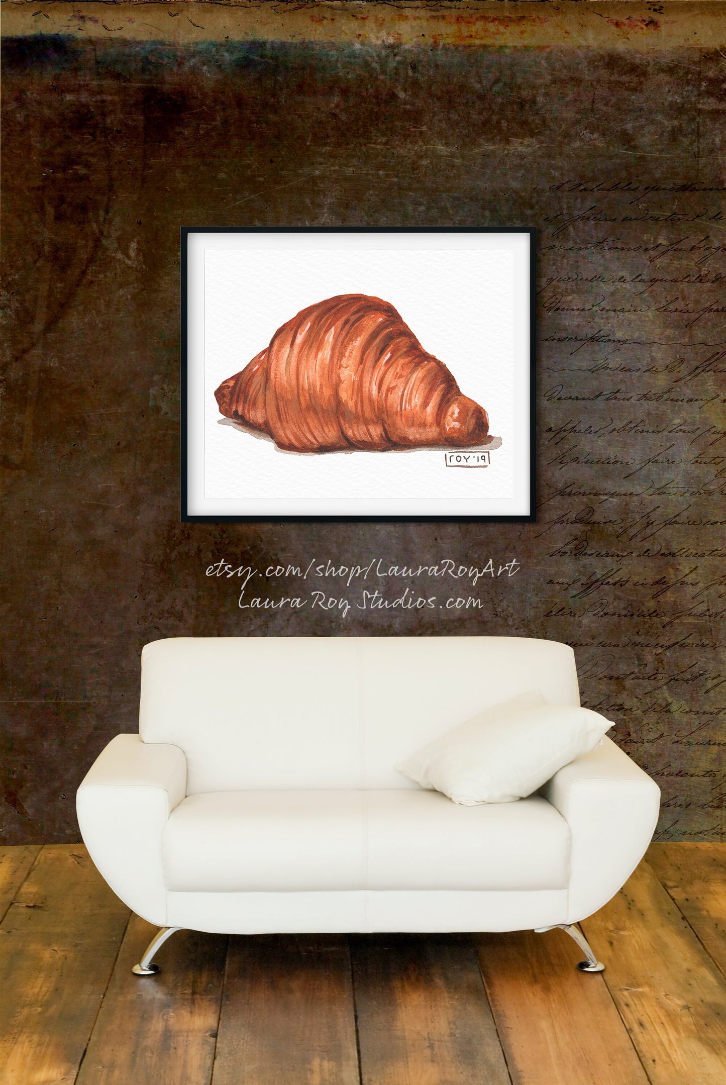 Croissant Watercolor | Giclée Print