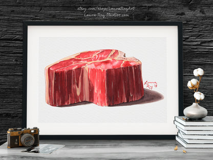 Porterhouse  Watercolor | Giclée Print