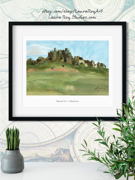 Hound Tor Watercolor | Giclée Print