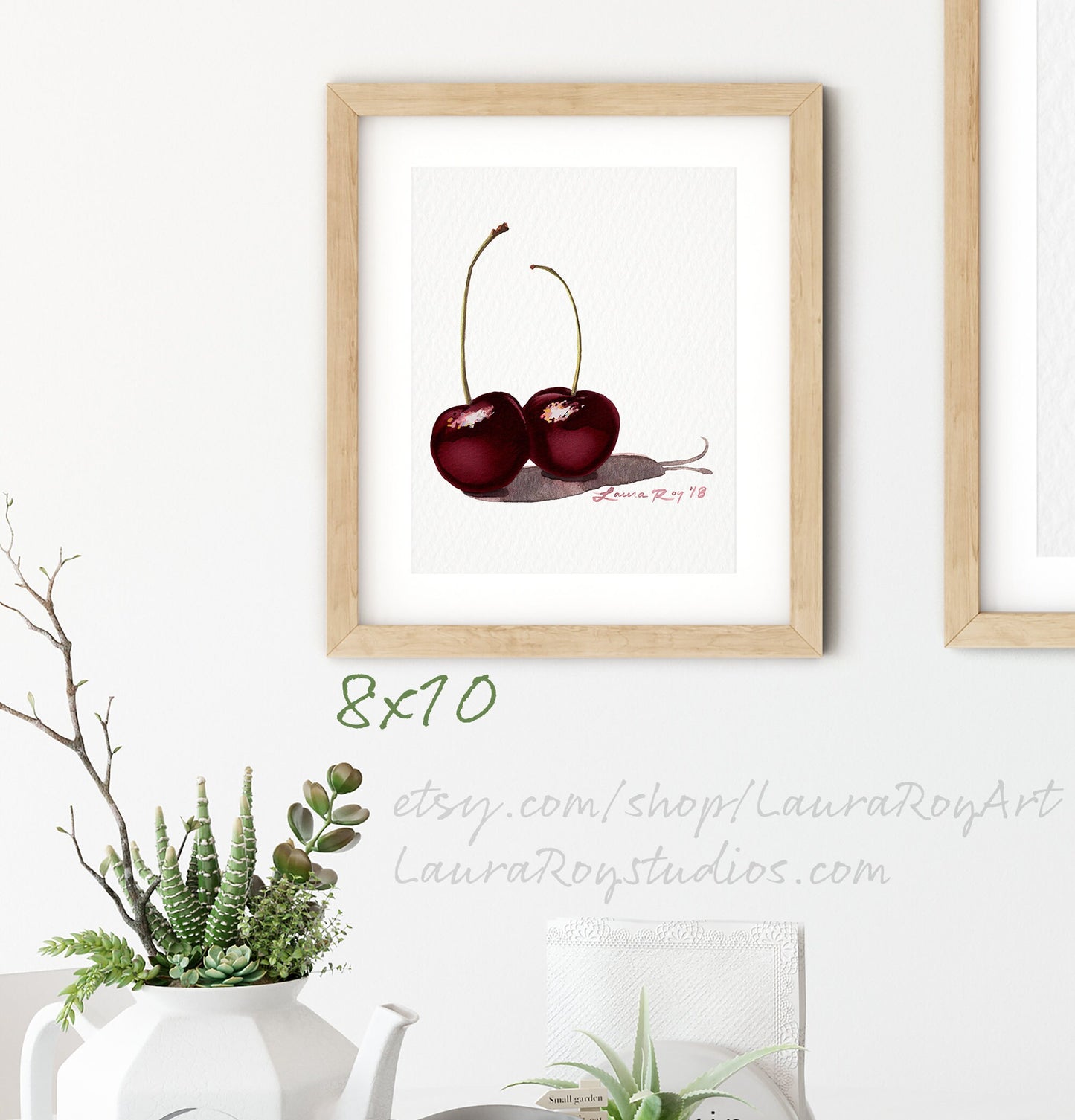 Black Cherries Watercolor | Giclée Print