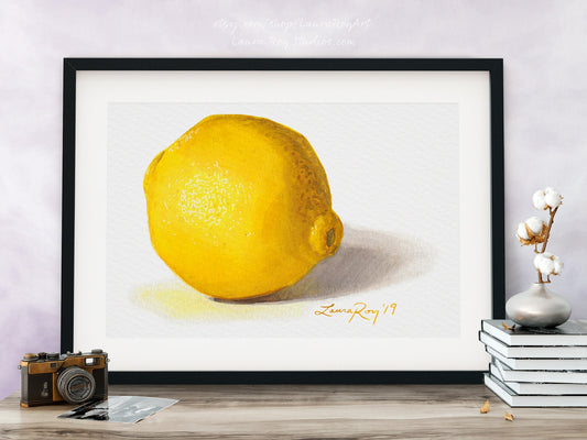 Lemon Watercolor | Giclée Print
