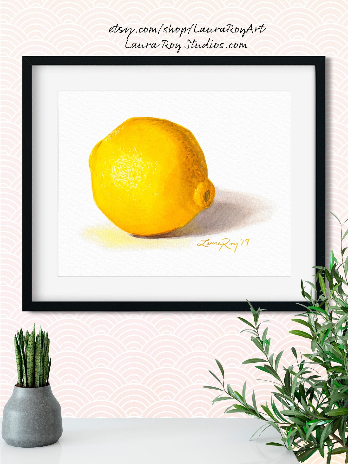 Lemon Watercolor | Giclée Print