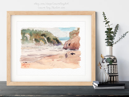 Oregon Coast Watercolor | Giclée Print