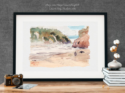 Oregon Coast Watercolor | Giclée Print