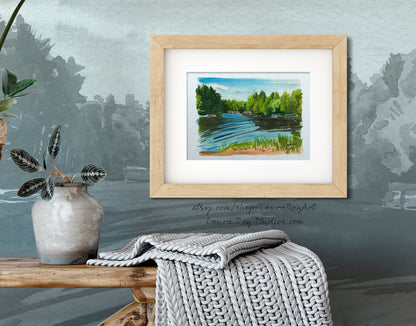 Afternoon Lake Watercolor | Giclée Print