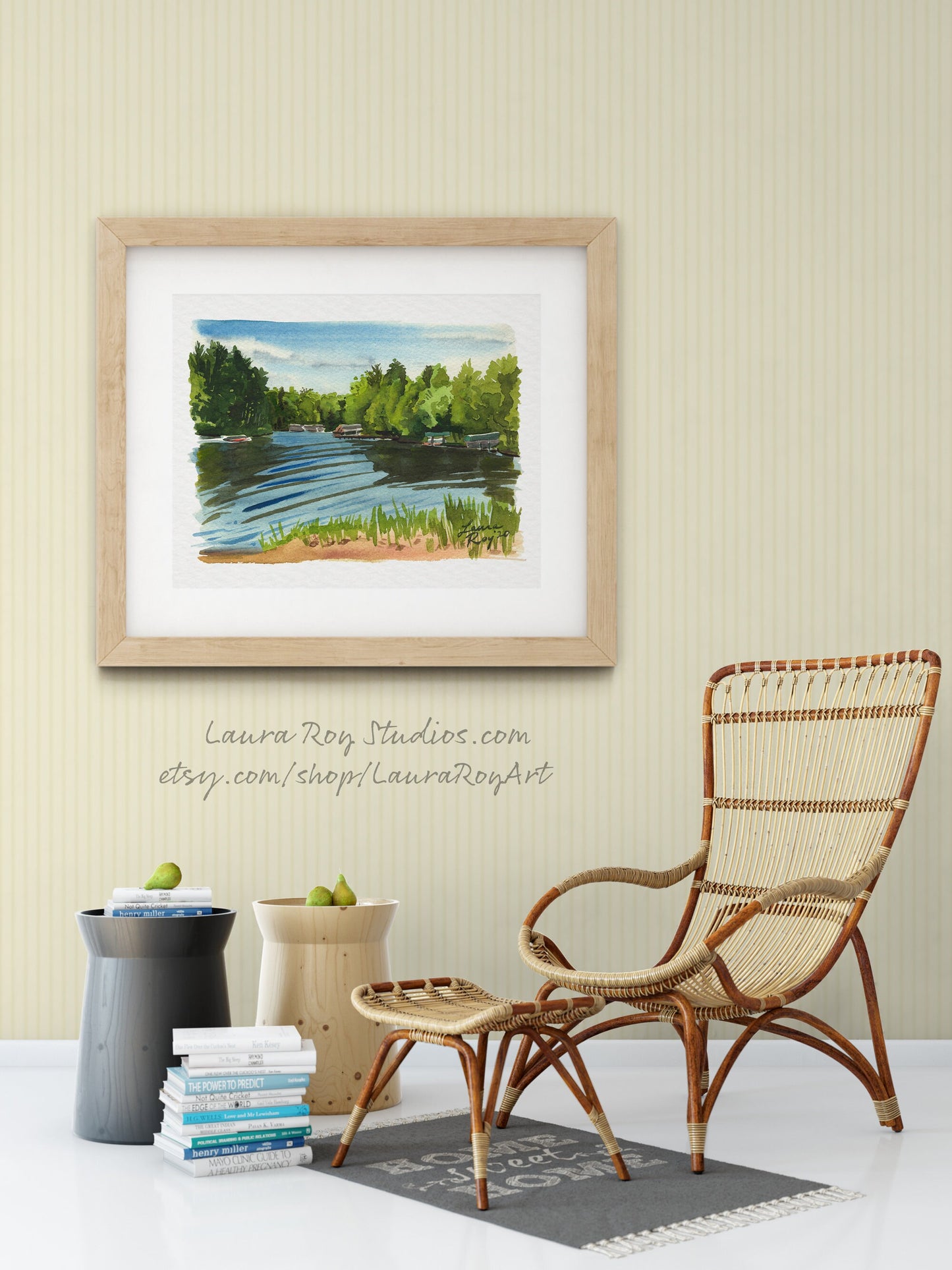 Morning, Afternoon, & Evening at Eagle River (Set of 3) Watercolors | Giclée Print