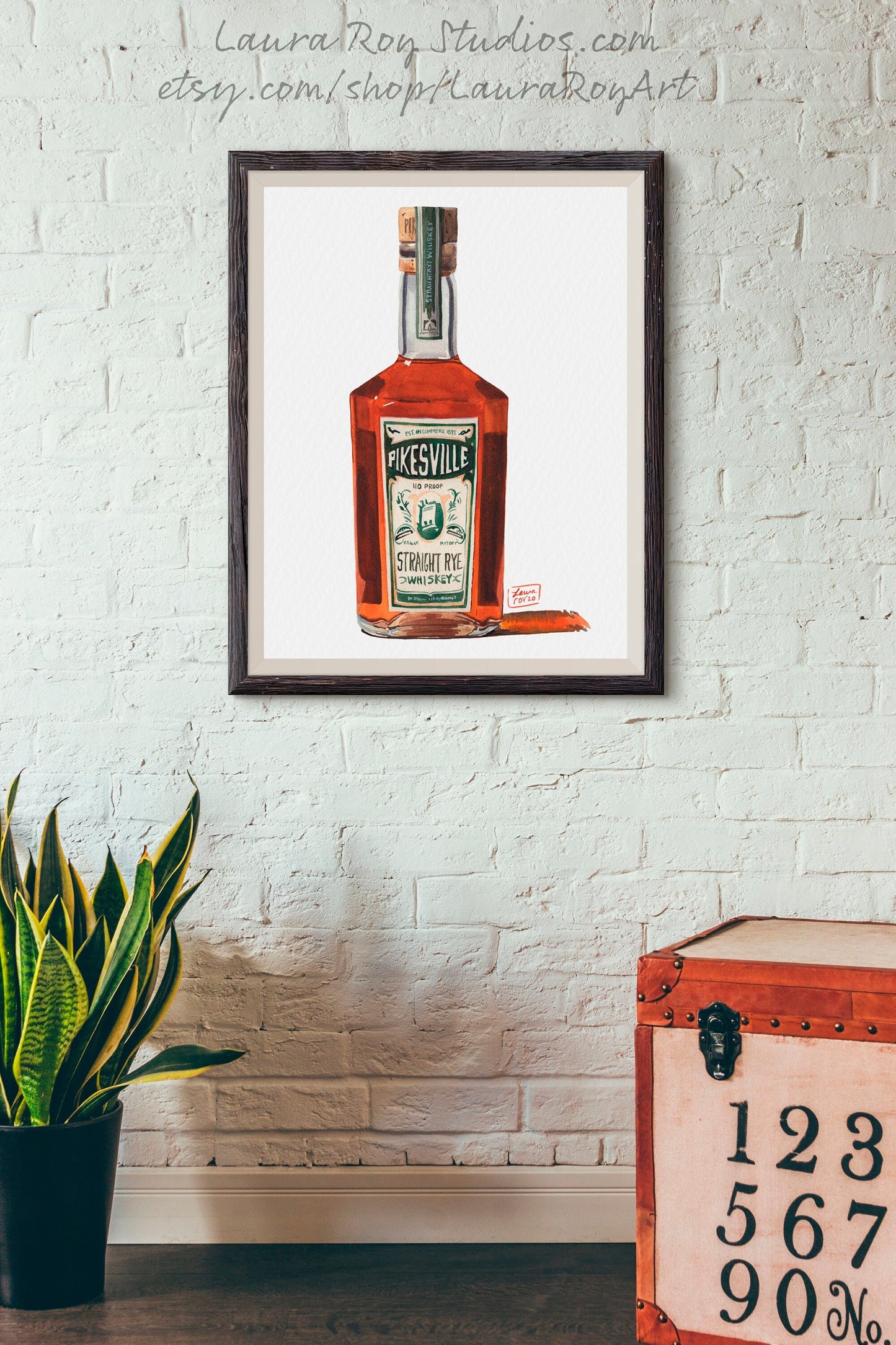 Pikesville Rye Watercolor | Giclée Print