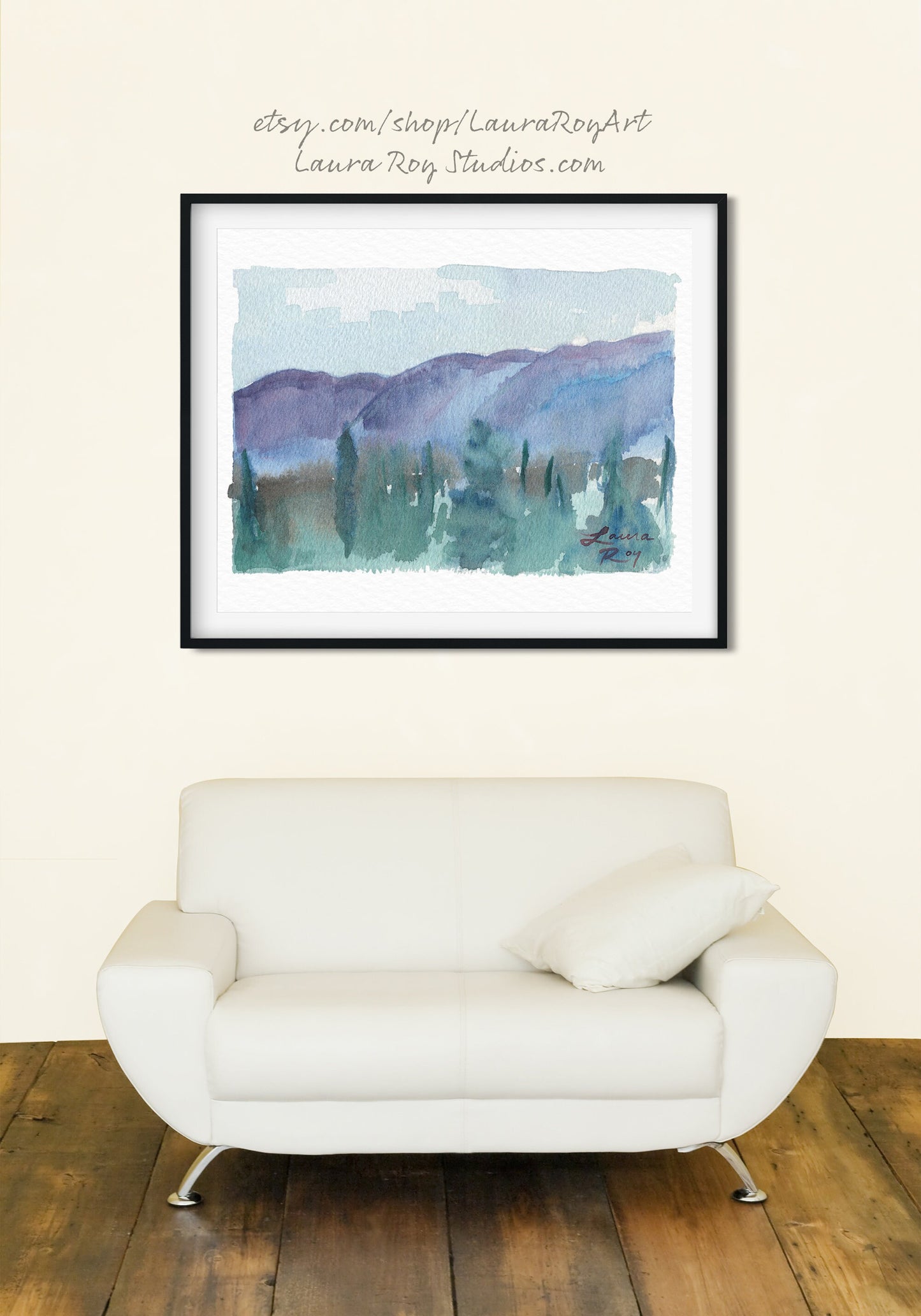 Banff Fog Watercolor | Giclée Print