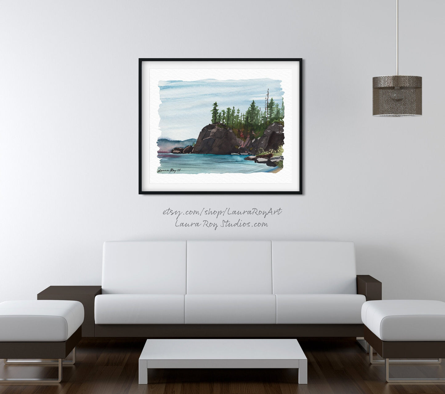 Lake Tahoe D. L. Bliss Watercolor | Giclée Print