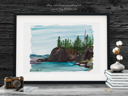 Lake Tahoe D. L. Bliss Watercolor | Giclée Print