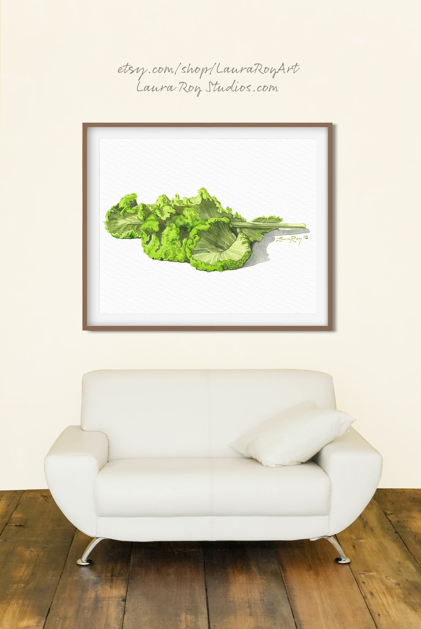 Mustard Greens Watercolor | Giclée Print