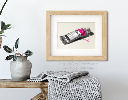 Magenta Paint Tube | Giclée Print