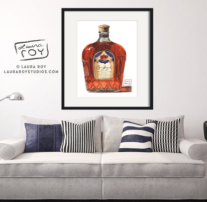 Crown Royal Watercolor | Giclée Print