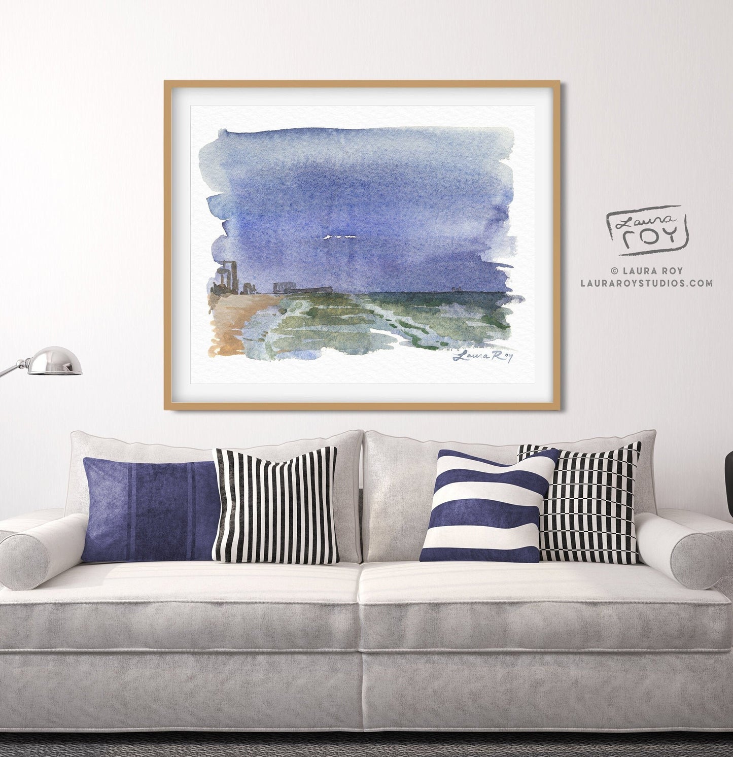 Stormy Daytona Watercolor | Giclée Print