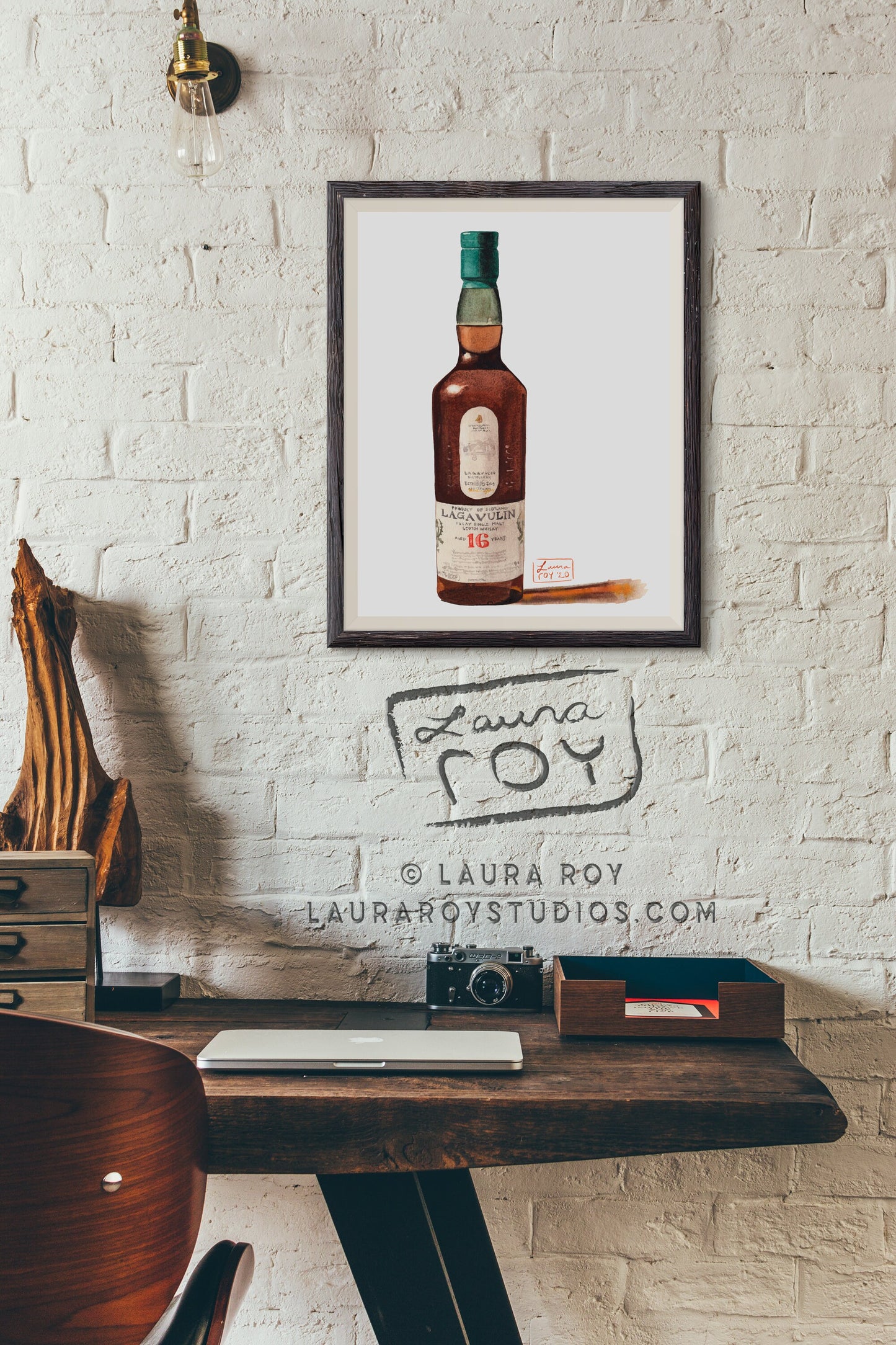 Lagavulin 16 Watercolor | Giclée Print