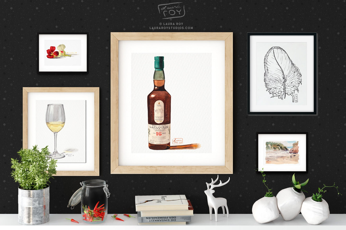 Lagavulin 16 Watercolor | Giclée Print