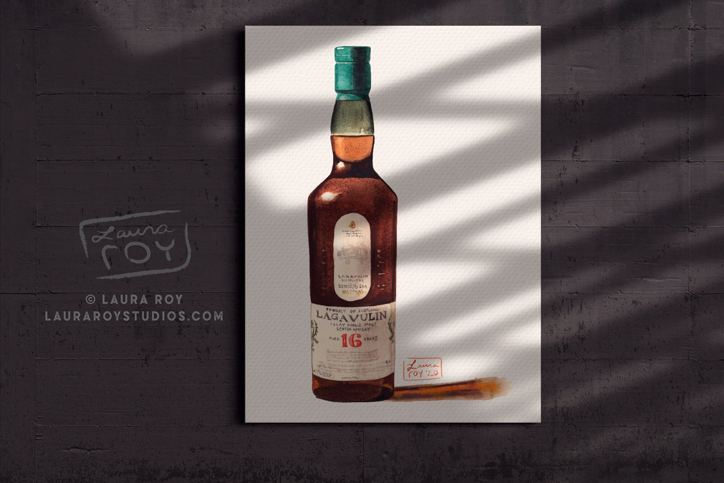 Lagavulin 16 Watercolor | Giclée Print