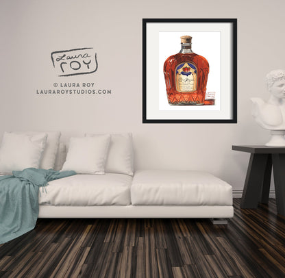 Crown Royal Watercolor | Giclée Print