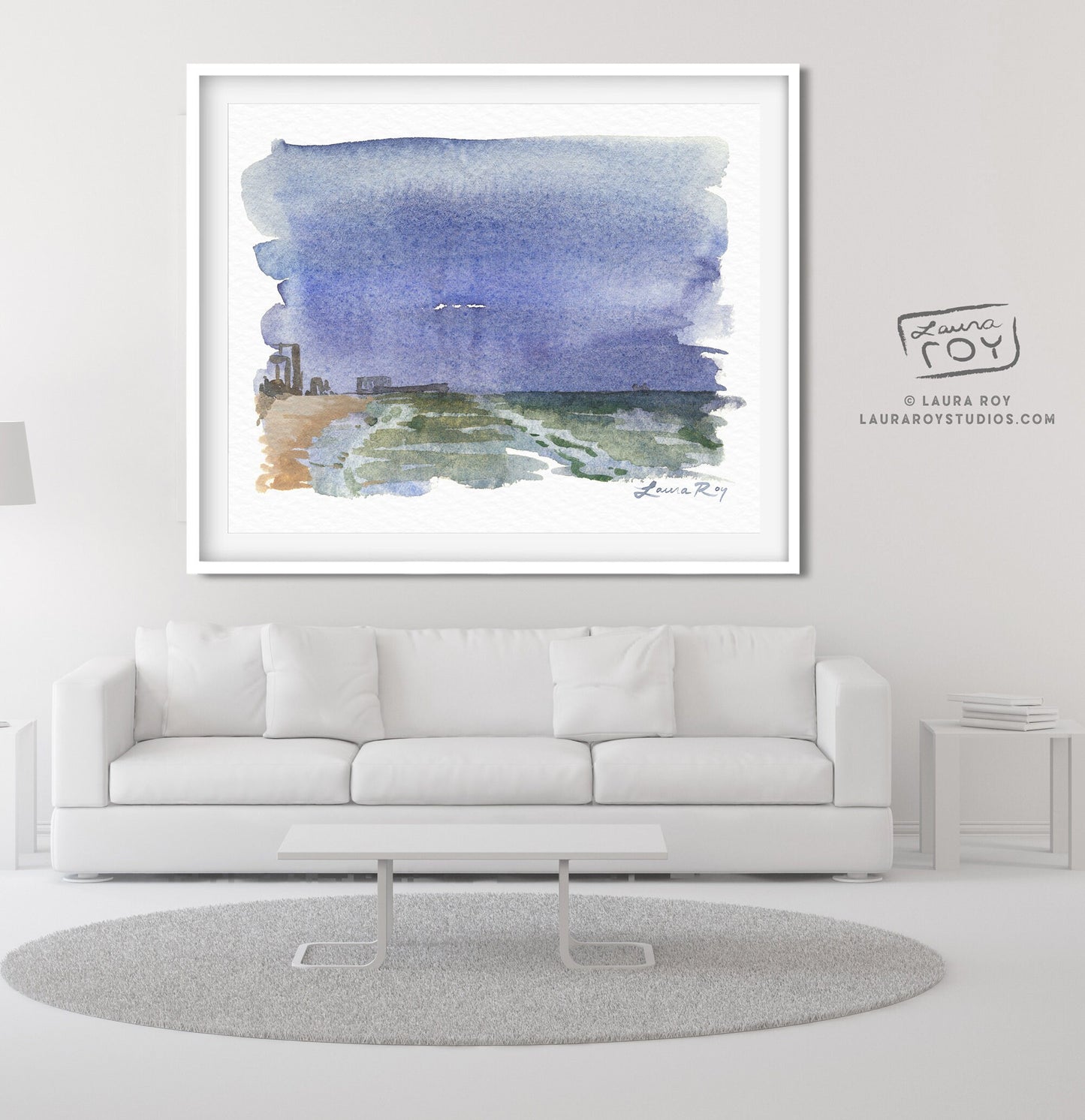 Stormy Daytona Watercolor | Giclée Print