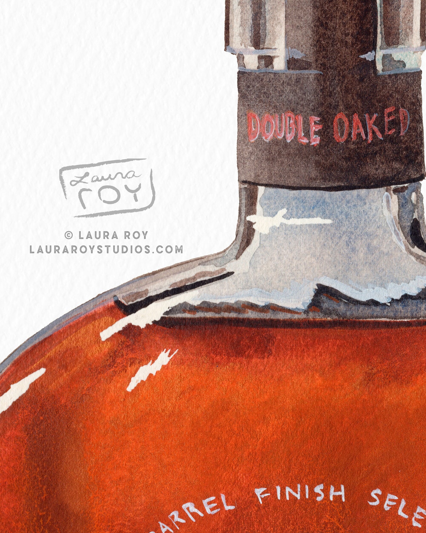 Woodford Reserve Double-Oaked Watercolor | Giclée Print