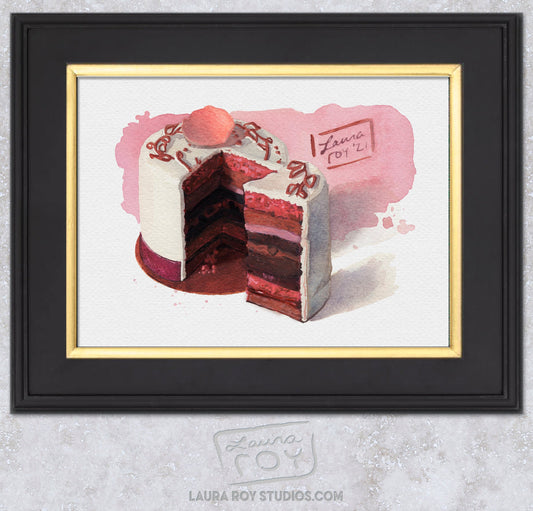 Petit Cake Watercolor | Giclée Print