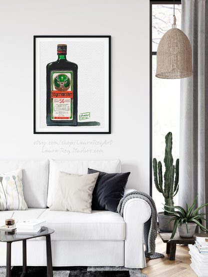 Jagermeister Watercolor | Giclée Print