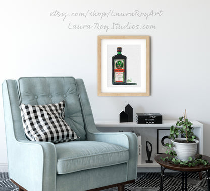 Jagermeister Watercolor | Giclée Print