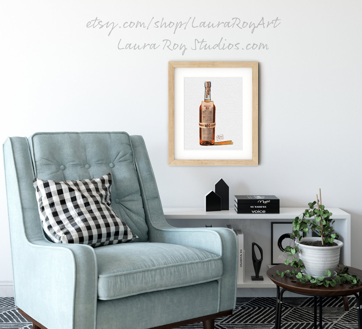 Basil Hayden Watercolor | Giclée Print