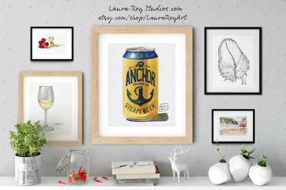 Anchor Steam Watercolor | Giclée Print