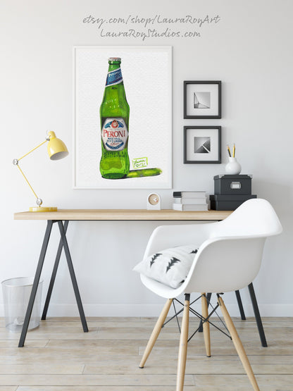 Peroni Watercolor | Giclée Print