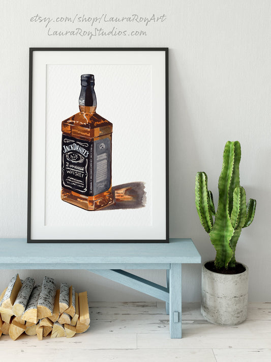 Jack Daniel's No. 7 Watercolor | Giclée Print