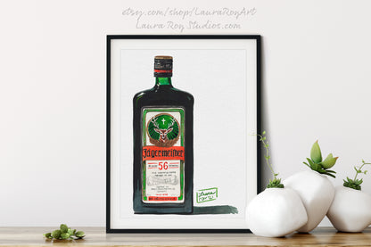 Jagermeister Watercolor | Giclée Print