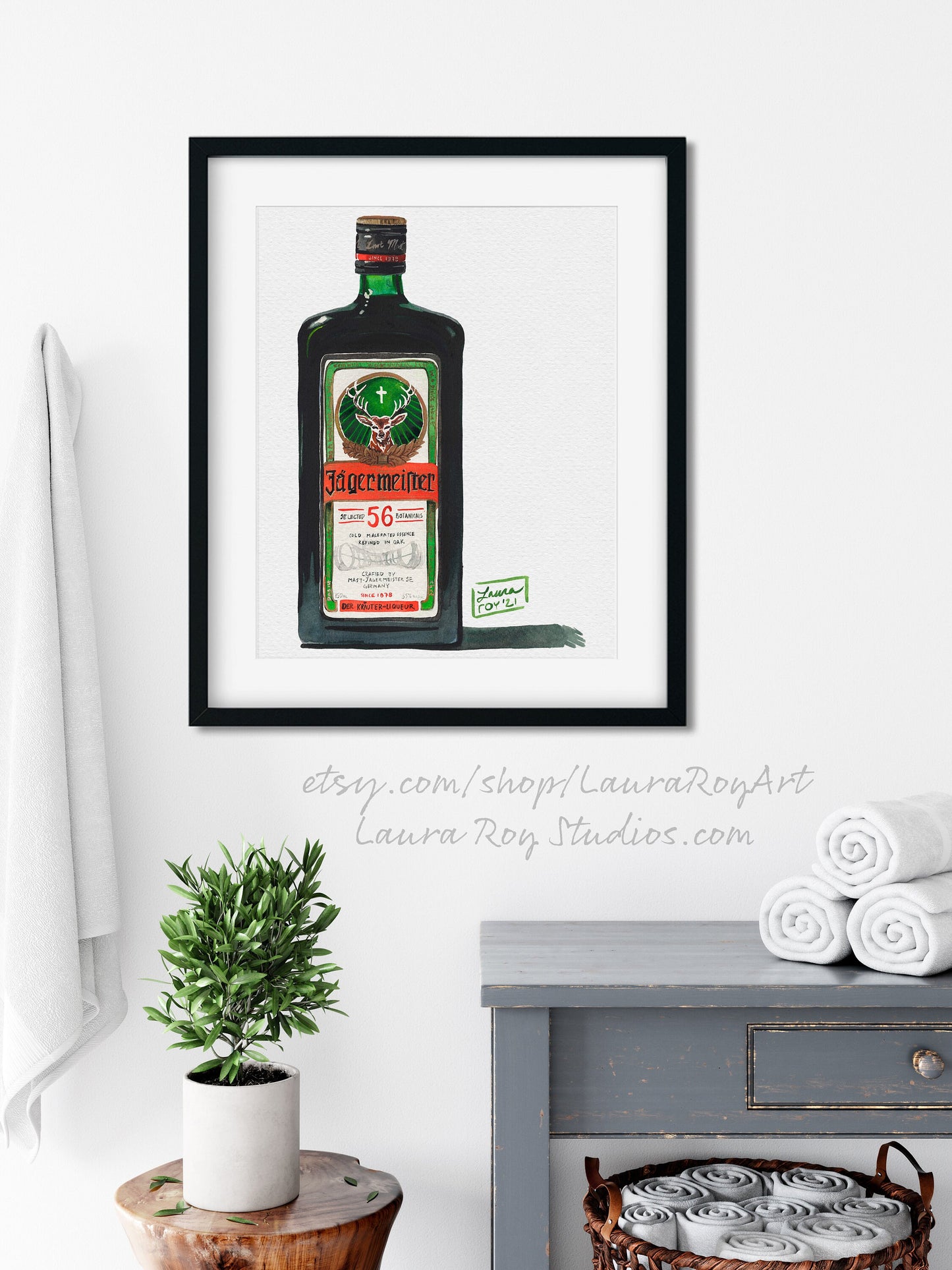 Jagermeister Watercolor | Giclée Print