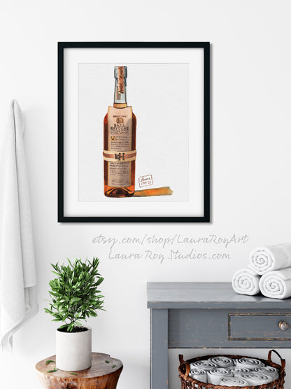 Basil Hayden Watercolor | Giclée Print