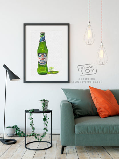 Peroni Watercolor | Giclée Print