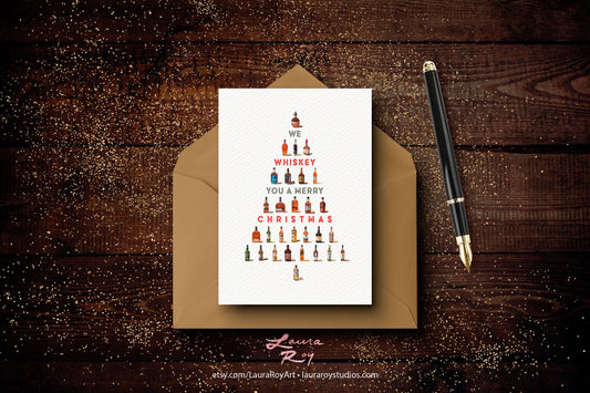 Whiskey Tree Christmas Card/Set