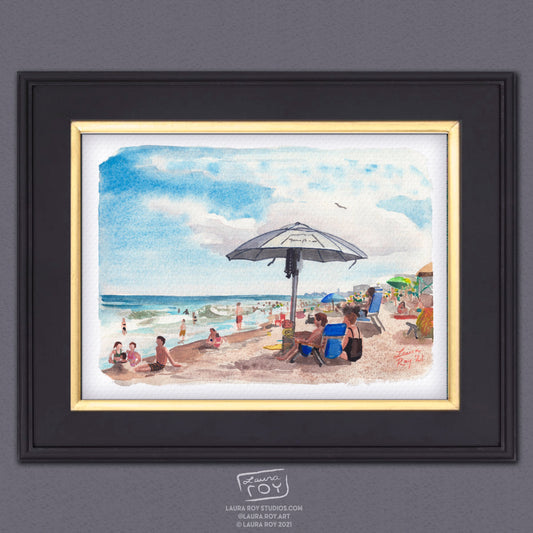 Cocoa Beach Watercolor | Giclée Print