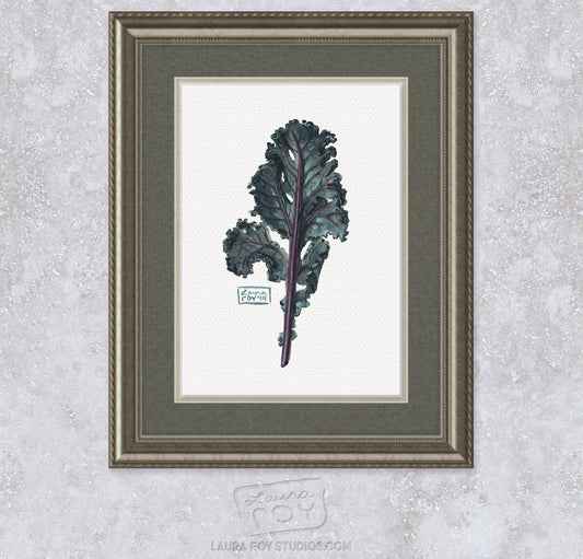 Kale Watercolor | Giclée Print