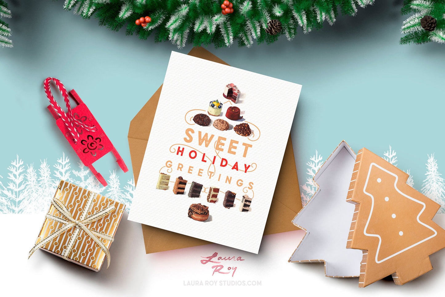 Sweet Treats Holiday Card/Set