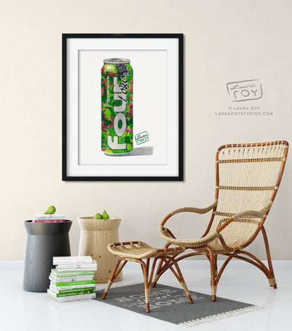 Four Loko Watermelon Watercolor | Giclée Print