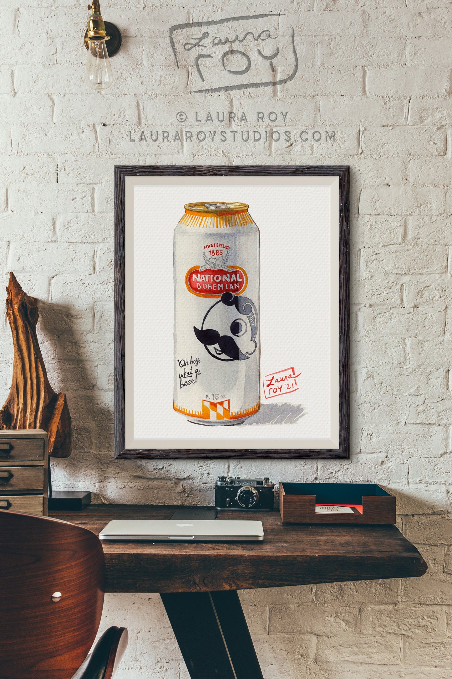 Natty Boh Watercolor | Giclée Print